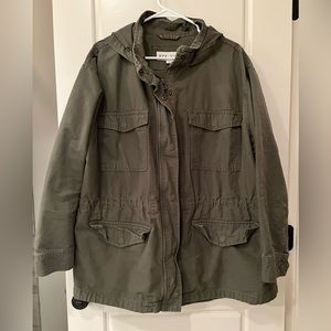 NWT Ava + Viv Olive Utility Jacket